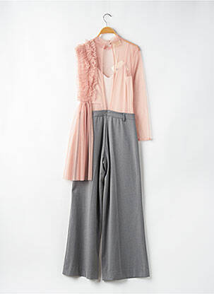Combi-pantalon gris ANGELA DAVIS femme