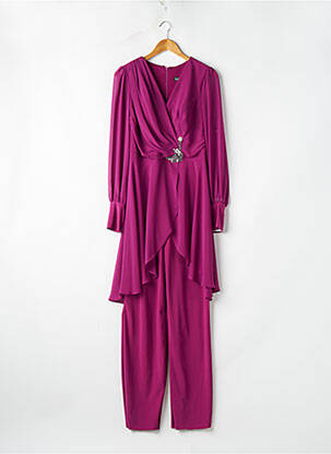 Combi-pantalon violet FASHION NEW YORK femme
