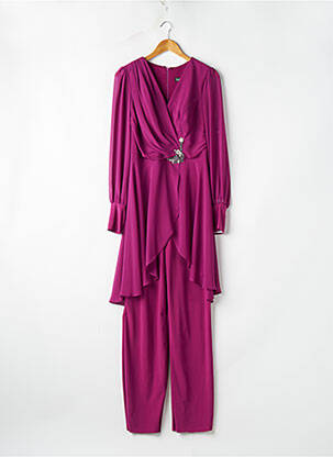 Combi-pantalon violet FASHION NEW YORK pour femme