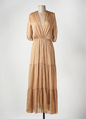 Robe longue beige ANGELA DAVIS pour femme seconde vue