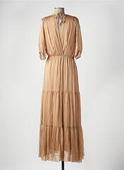 Robe longue beige ANGELA DAVIS pour femme seconde vue