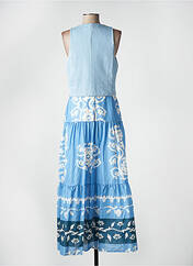 Robe longue bleu ANGELA DAVIS pour femme seconde vue