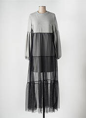 Robe longue gris ANGELA DAVIS pour femme seconde vue