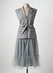 Robe longue gris ANGELA DAVIS pour femme seconde vue