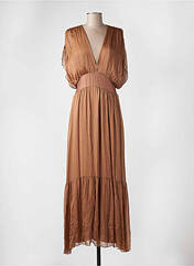 Robe longue marron ANGELA DAVIS pour femme seconde vue