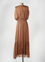 Robe longue marron ANGELA DAVIS pour femme seconde vue