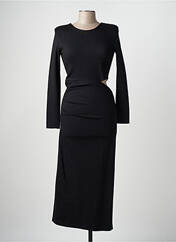 Robe longue noir ANGELA DAVIS pour femme seconde vue