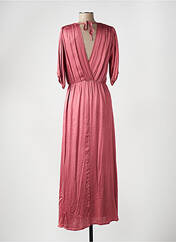 Robe longue rose ANGELA DAVIS pour femme seconde vue