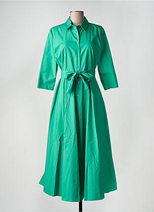 Robe longue vert ANGELA DAVIS pour femme