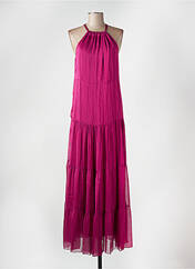 Robe longue violet ANGELA DAVIS pour femme seconde vue