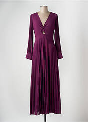 Robe longue violet ANGELA DAVIS pour femme seconde vue
