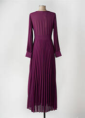 Robe longue violet ANGELA DAVIS pour femme seconde vue