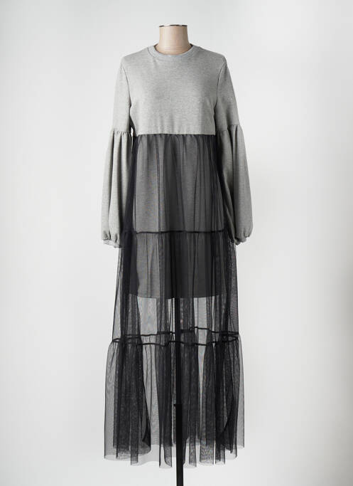 Robe longue gris ANGELA DAVIS pour femme