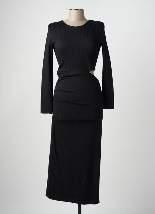 Robe longue noir ANGELA DAVIS pour femme