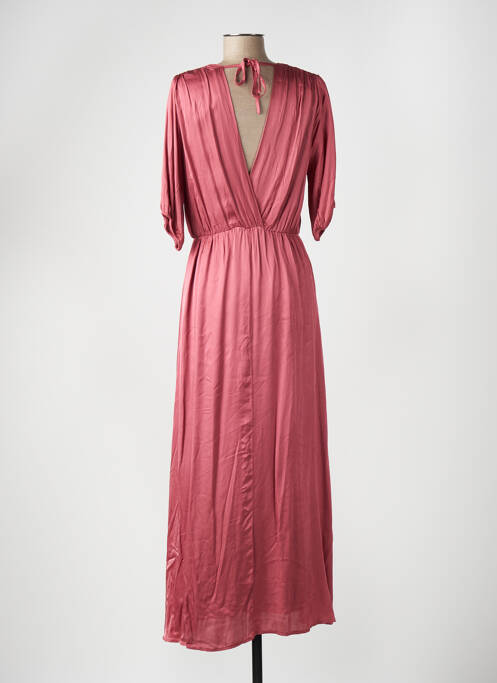 Robe longue rose ANGELA DAVIS pour femme