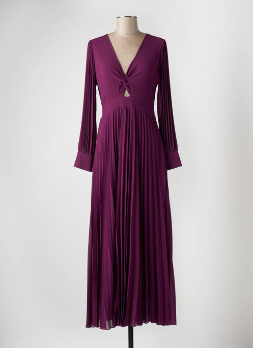 Robe longue violet ANGELA DAVIS pour femme