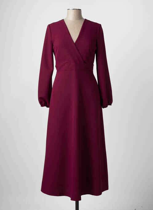 Robe longue violet ANGELA DAVIS pour femme