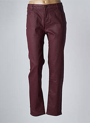 Pantalon slim tissage enduit taille normale rouge GERARD DAREL femme