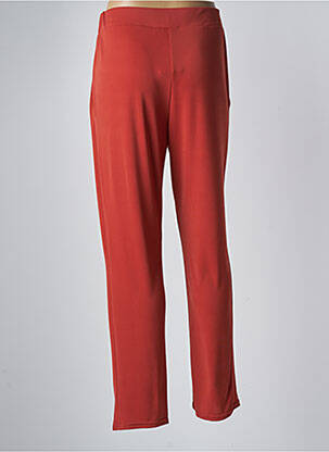Pantalon slim taille élastique taille normale orange UN TEMPS POUR ELLE femme
