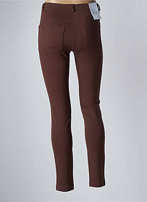 Jegging tissage jersey taille normale marron EAST DRIVE femme