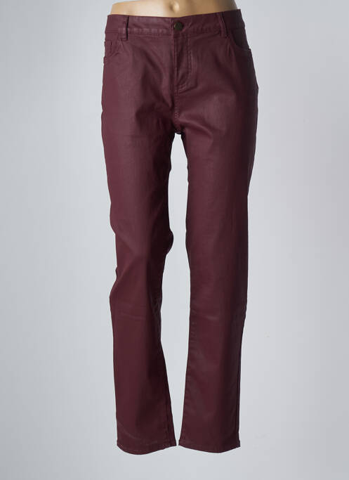 Pantalon slim tissage enduit taille normale rouge GERARD DAREL femme