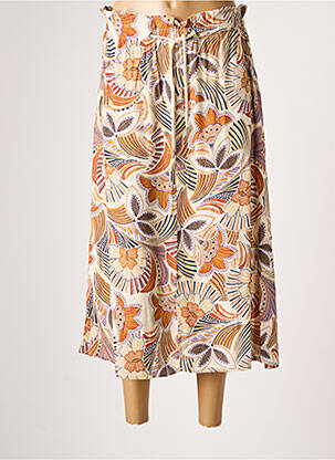 Jupe longue tissage crêpe beige DIANE LAURY femme