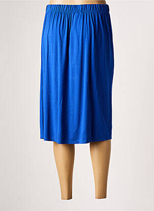 Jupe mi-longue coupe droite bleu ANGEL CIRCLE femme