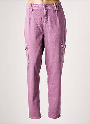 Pantalon cargo violet STREET ONE pour femme