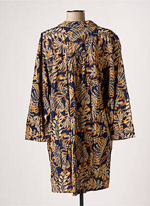 Tunique manches longues col chemisier bleu CISO femme