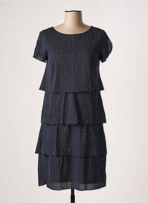 Robe mi-longue manches courtes manches courtes bleu BETTY BARCLAY femme