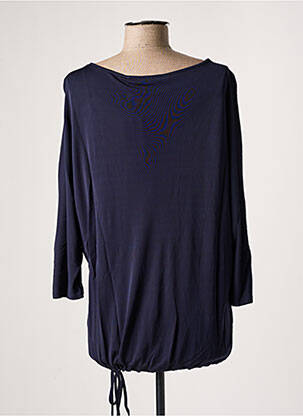 Top tissage jersey manches 3/4 bleu OUI femme
