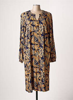 Robe mi-longue bleu CISO pour femme
