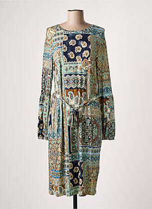 Robe mi-longue bleu HAJO pour femme