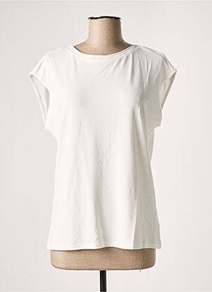 T-shirt beige BARBARA LEBEK pour femme