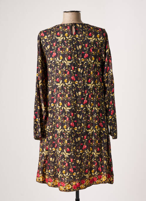 Robe courte coupe évasée manches longues noir AGATHE & LOUISE femme