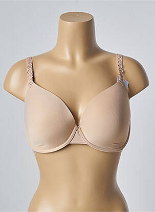 Soutien-gorge broderie haut soutien-gorge moulé beige SIMONE PERELE femme