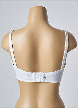 Soutien-gorge effet matière satinée haut soutien-gorge balconnet blanc SIMONE PERELE femme