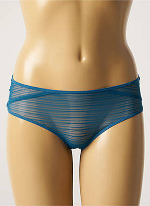 Shorty effet matière satinée bleu SIMONE X SIMONE PÉRÈLE femme
