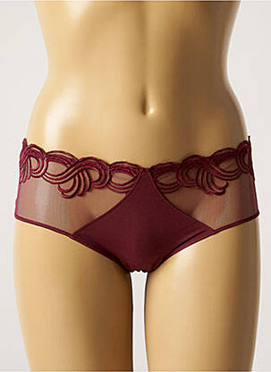 Shorty effet matière satinée rouge SIMONE PERELE femme