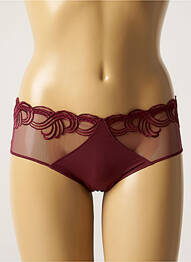 Shorty effet matière satinée rouge SIMONE PERELE femme
