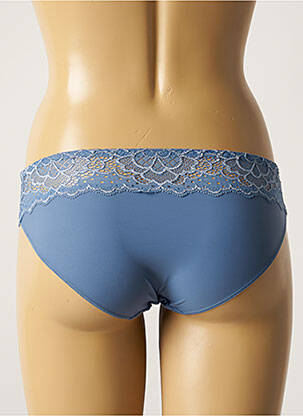 Culotte effet matière satinée bleu SIMONE PERELE femme