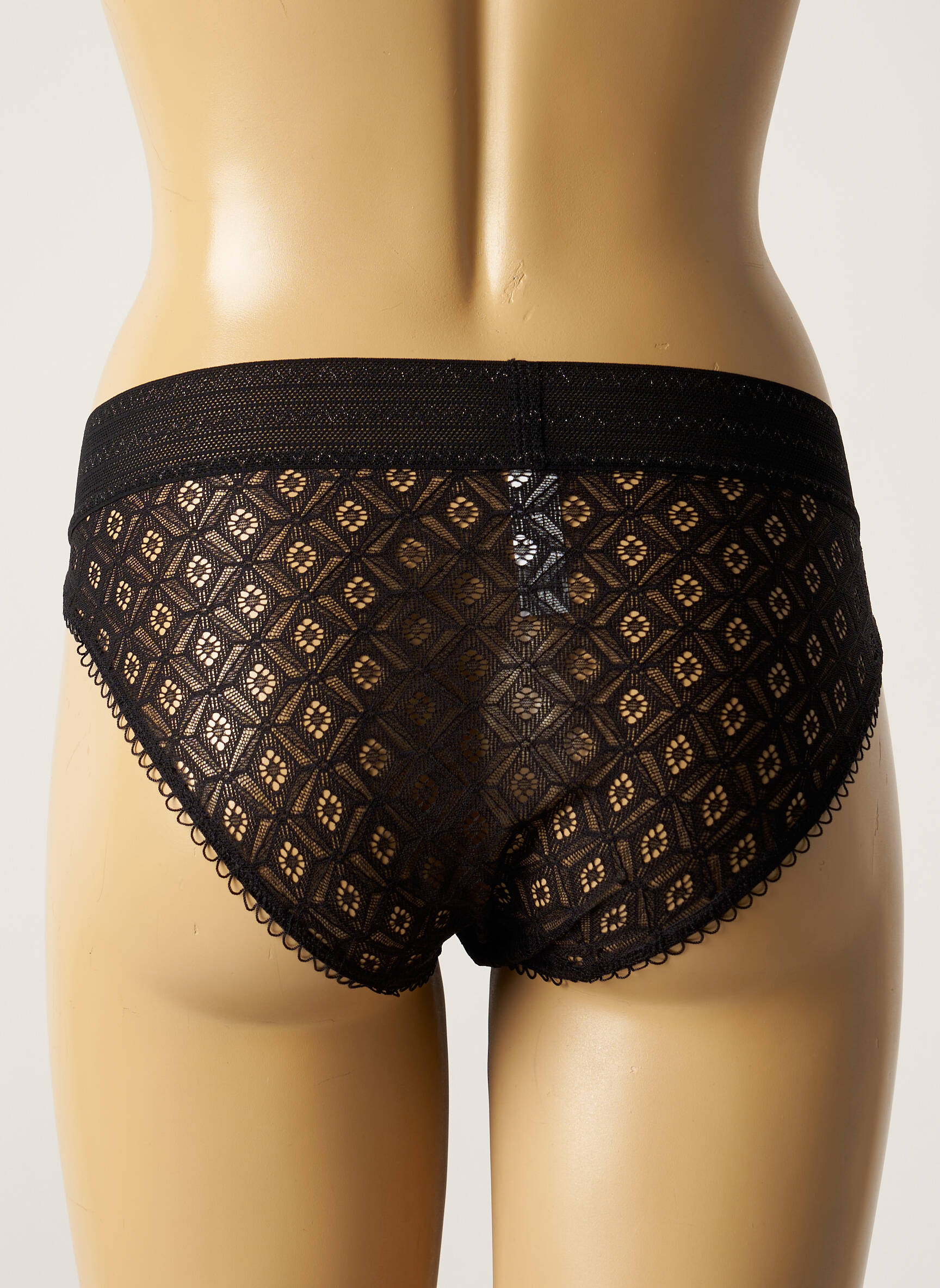 Culotte effet matière satinée noir SIMONE PERELE femme