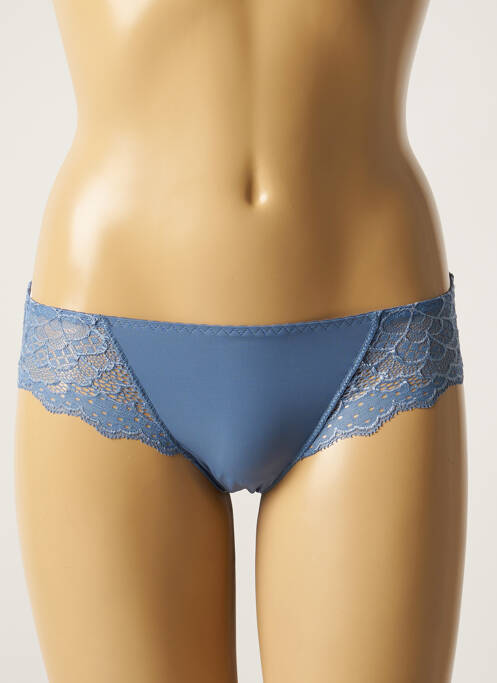 Culotte effet matière satinée bleu SIMONE PERELE femme