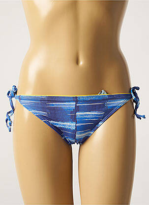 Bas de maillot de bain imprimé fantaisie bikini bleu CHERRY BEACH femme