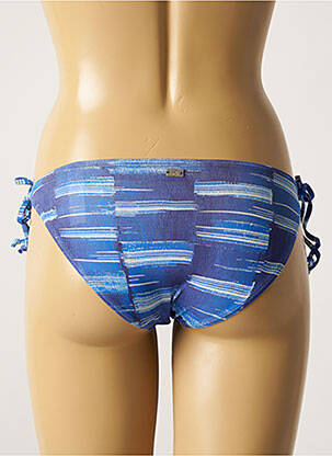 Bas de maillot de bain imprimé fantaisie bikini bleu CHERRY BEACH femme