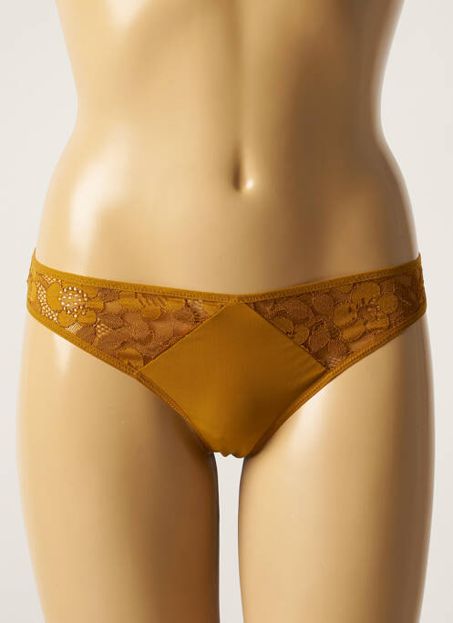 Tanga stretch jaune SIMONE X SIMONE PÉRÈLE femme
