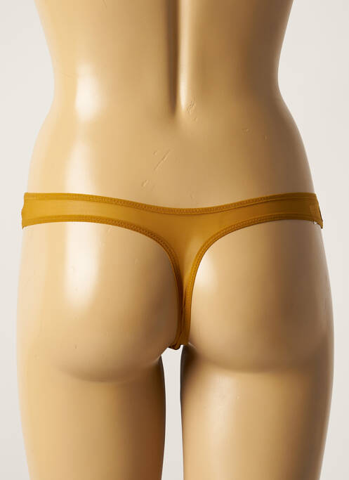 Tanga stretch jaune SIMONE X SIMONE PÉRÈLE femme