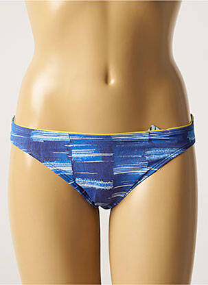Bas de maillot de bain imprimé fantaisie bikini bleu CHERRY BEACH femme