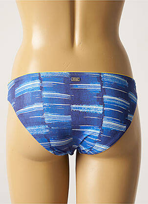 Bas de maillot de bain imprimé fantaisie bikini bleu CHERRY BEACH femme