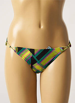 Bas de maillot de bain imprimé fantaisie culotte vert CHERRY BEACH femme